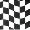 Party Central 2-Ply Checkered Disposable Luncheon Napkins - 6.5" - Black and White - Club Pack of 192